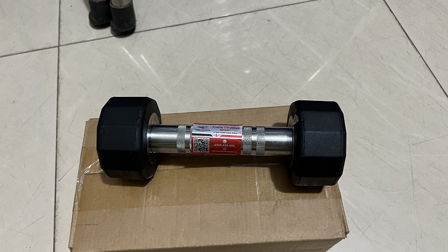 Tạ tay bọc cao su Iron Grip 15KG 1 quả T THIEN TRUONG SPORT