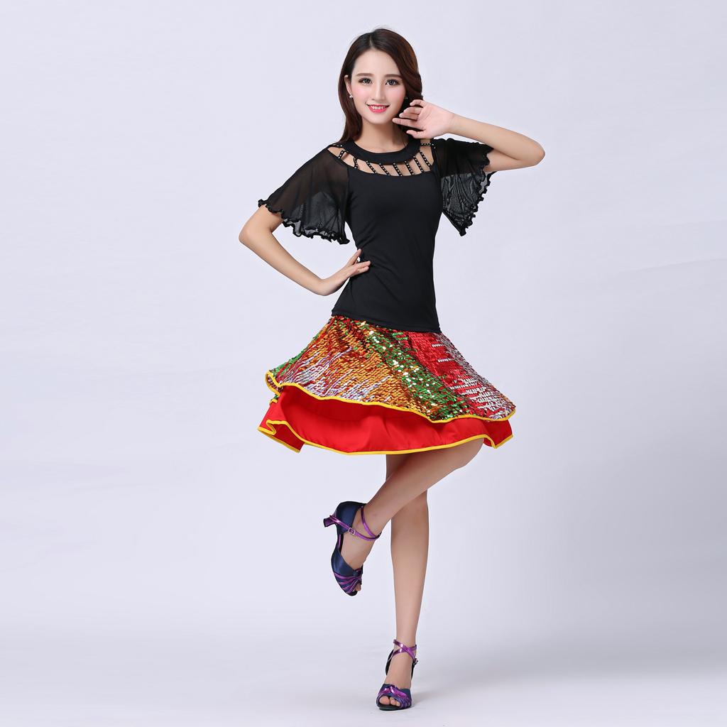 Ballroom Dancing Modern Dance Square Dance Practice Outfit Black XL