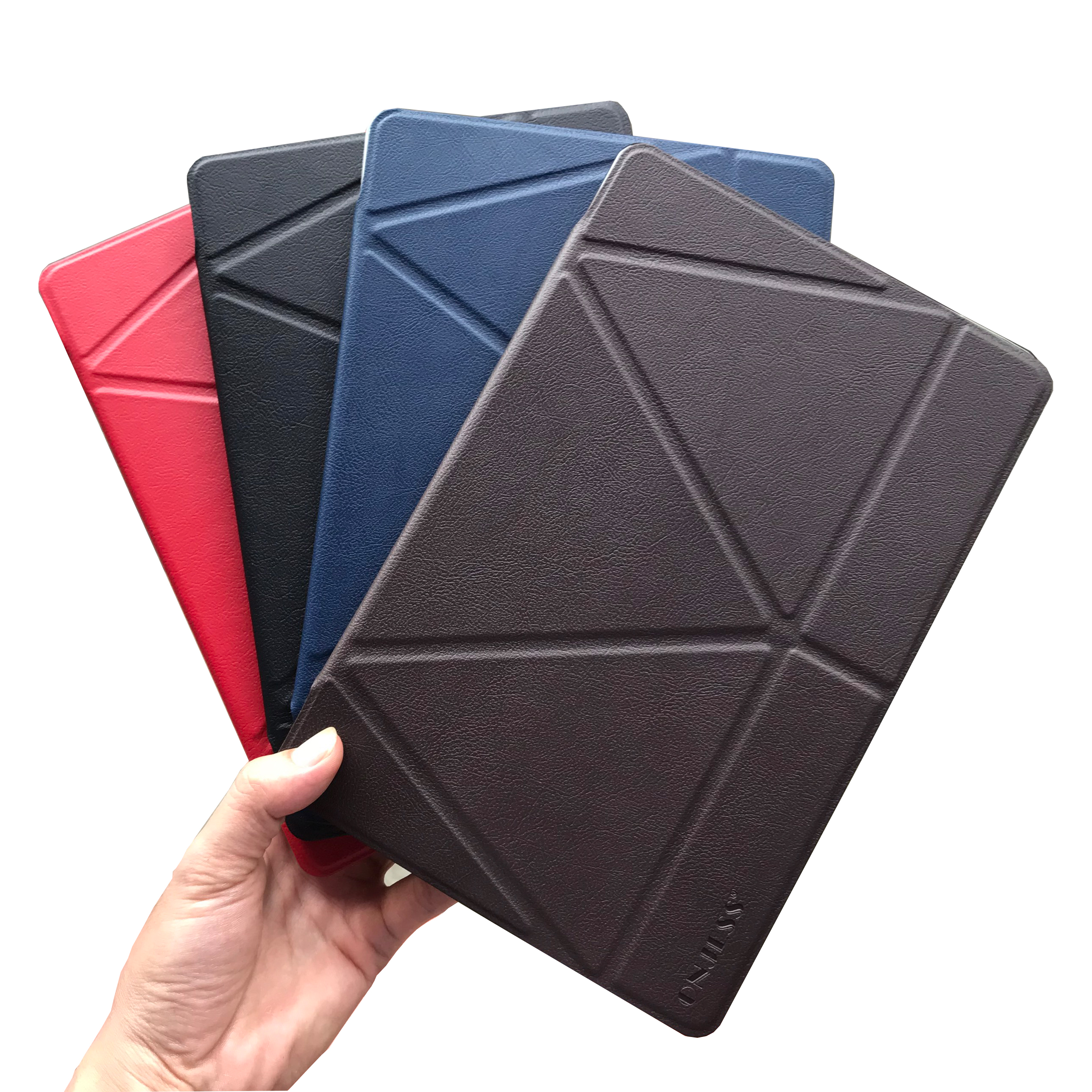 Bao Da Chính Hãng Onjess Dành Cho iPad 2/3/4 Lưng Silicon Chống Sốc, Gấp Chữ Y Dựng Đứng Và Ngang Tiện Lợi - Hàng Chính Hãng