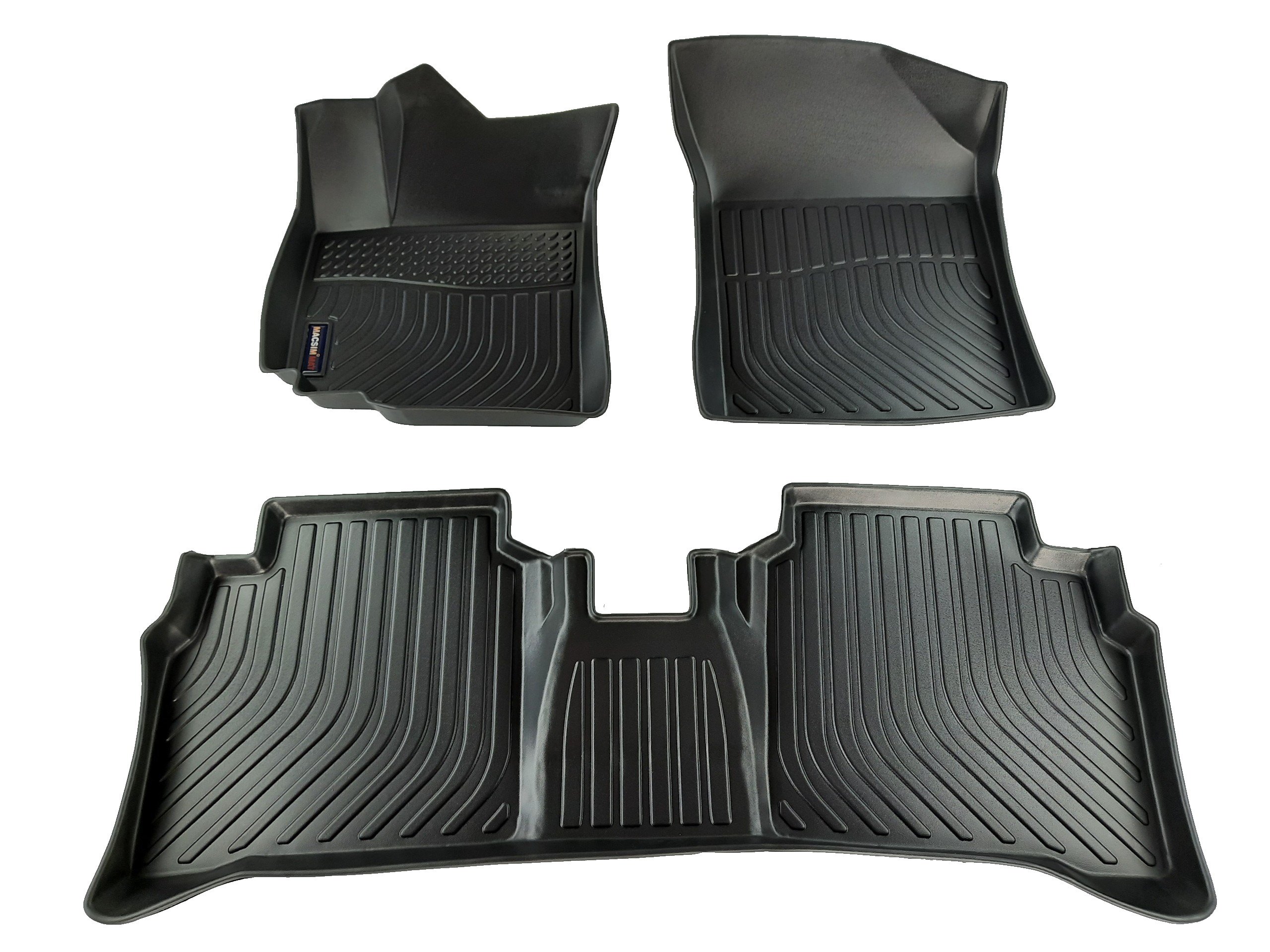 Thảm lót sàn xe ô tô Suzuki Ciaz 2015-2020 Nhãn hiệu Macsim chất liệu nhựa TPE màu đen loại thông thường