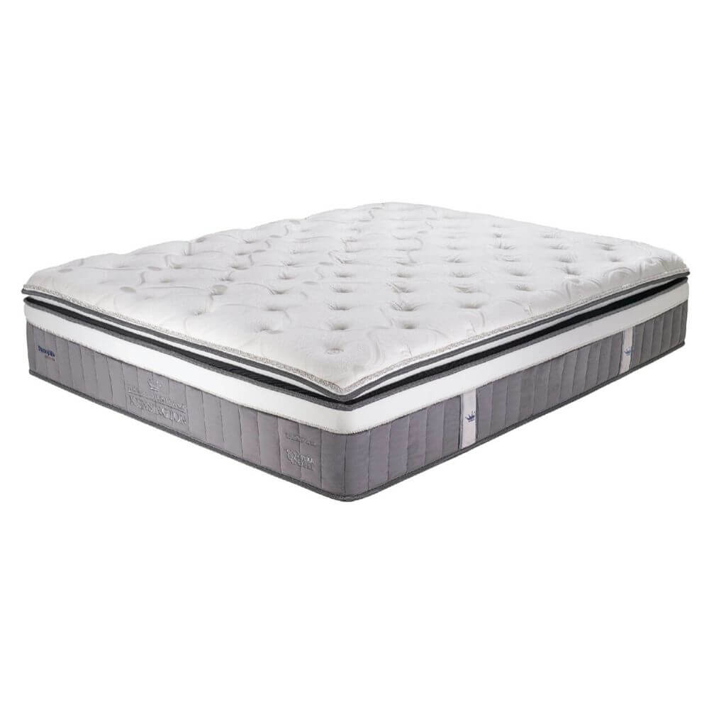 Nệm lò xo túi cao cấp Dunlopillo Royal Kensington giảm đau vai gáy - Lớp Pillow Top kết hợp Plushtop tăng êm ái