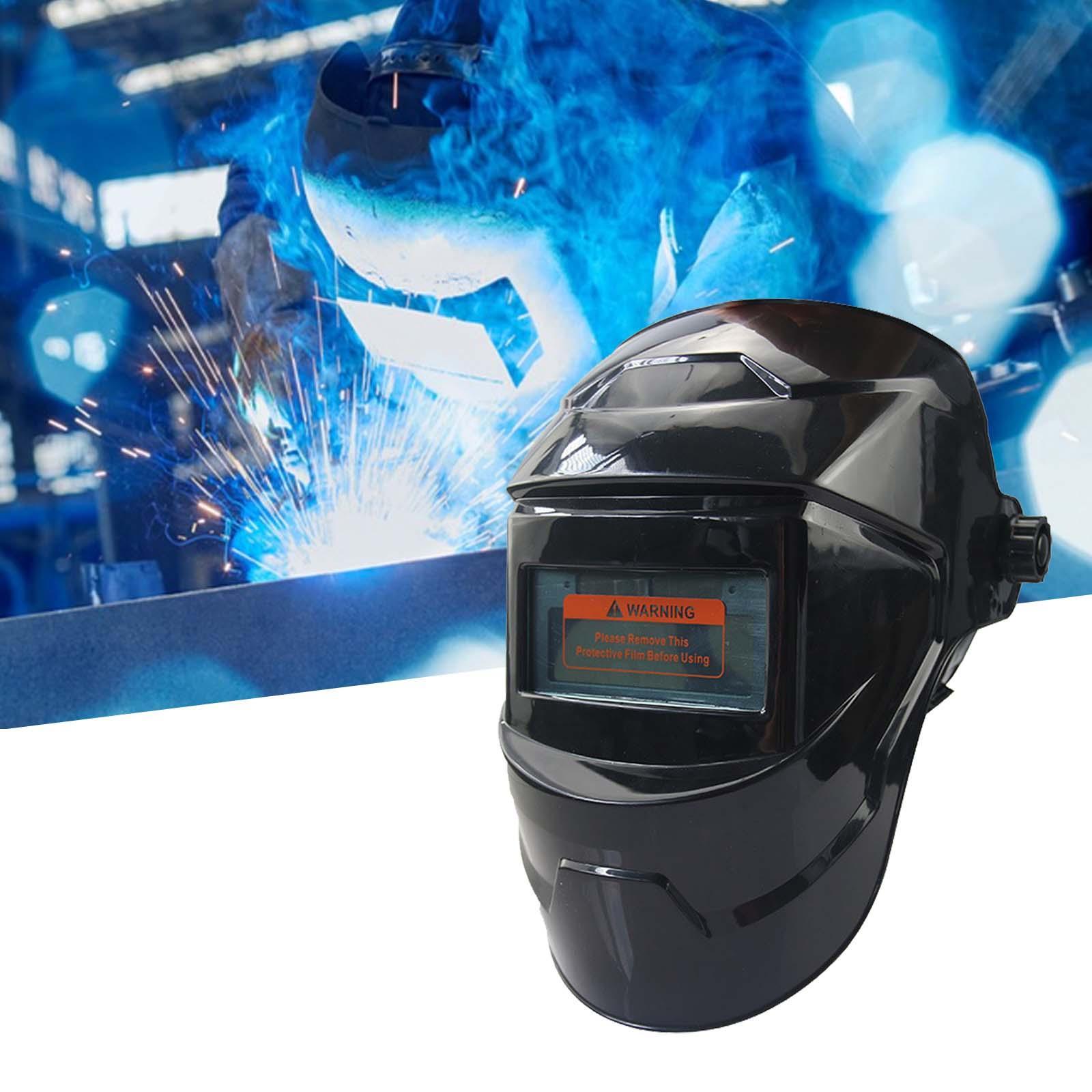Solar Power Automatic Darkening Welding Wide Adjustable Shade Universal Size Large Viewing Welder for Weld Grinding Welder Mig TIG