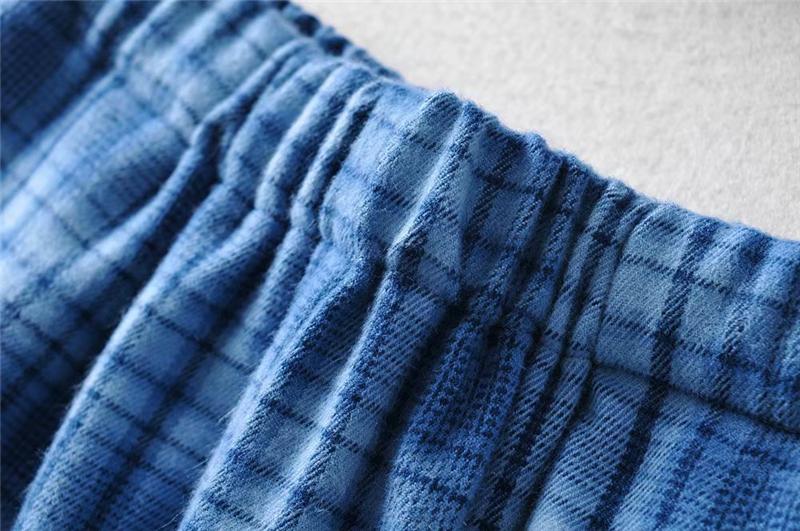 Stvy Màu Xanh Dương Kẻ Sọc Quần Short Nữ 2020 Mùa Hè Nữ Lưng Thun Cotton Quần Short Nữ