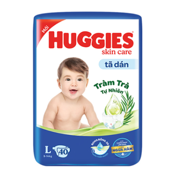 Tã dán Huggies Skincare Jumbo L40