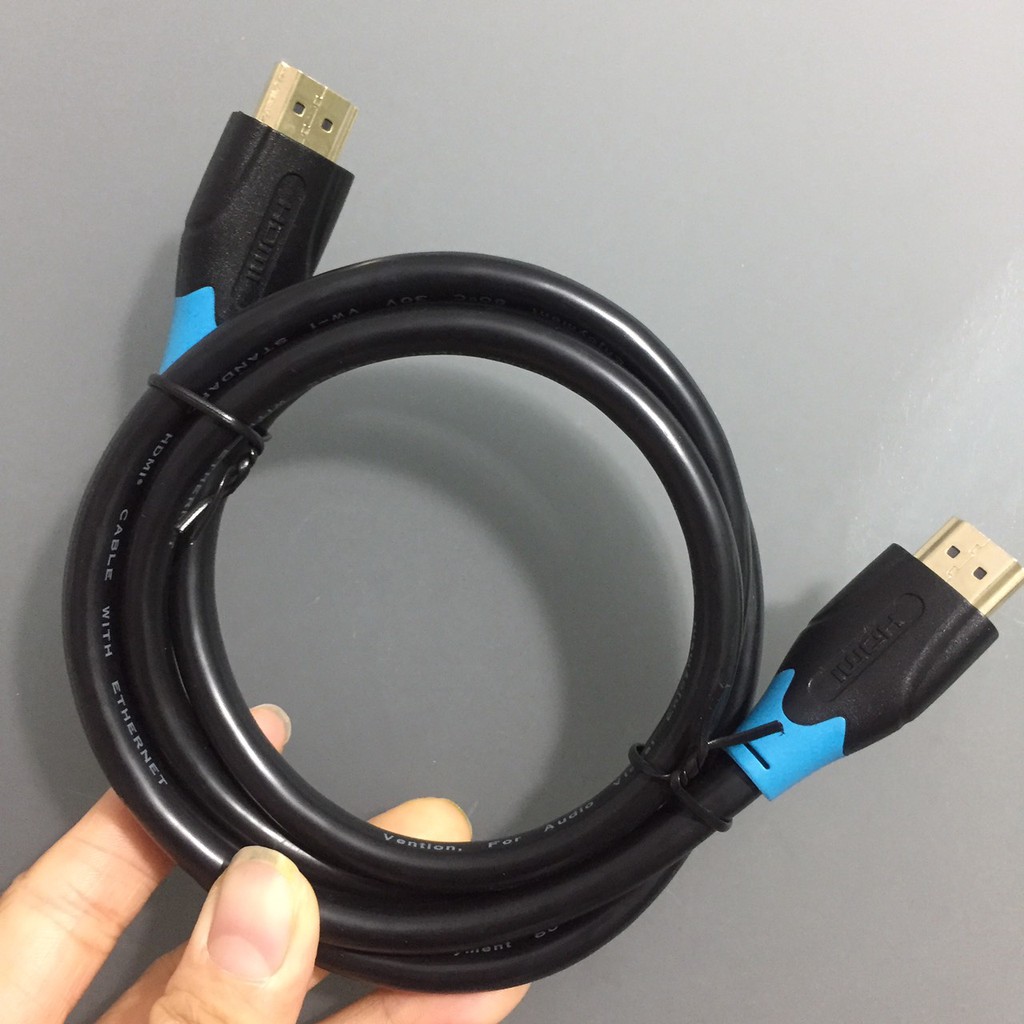 Cáp hai đầu HDMI 2.0 dây nhựa tròn Vention AACBI - Hàng chính hãng