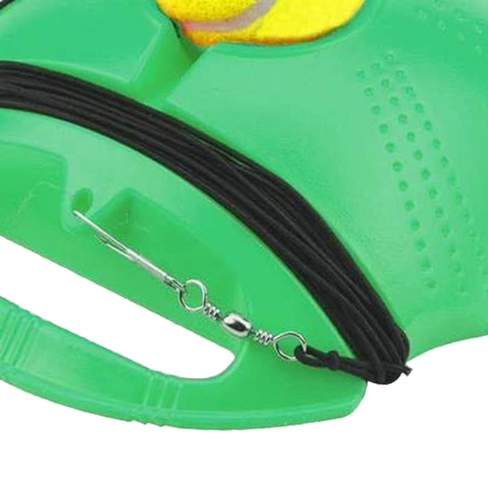 Tennis Trainer Ball Single Trainer with Tennis Ball Portable with Handle Tennis Training Aid for Beginners Kids Adults