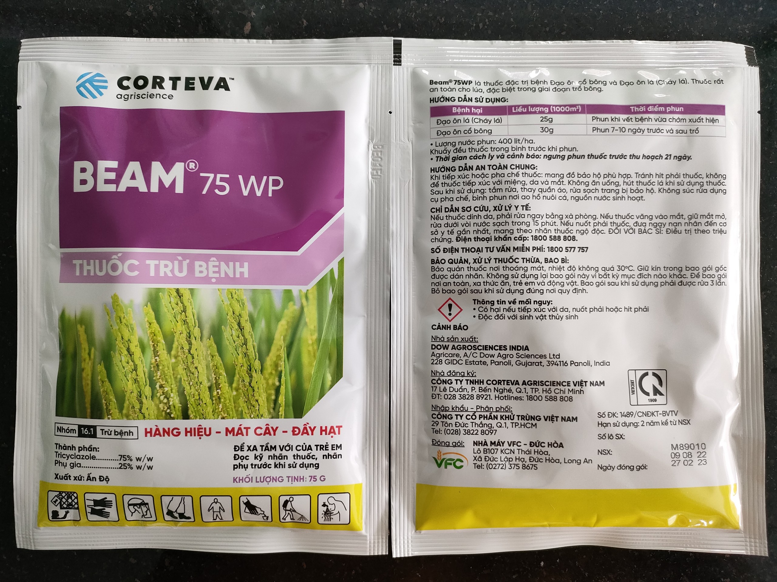 Thuốc trừ bệnh BEAM 75WP - VTNN NÔNG PHÚ T86