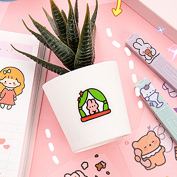 Hộp sticker 100 tấm, Hộp sticker cute washi tape dán sổ tay , Shop Tậnnn Tâm