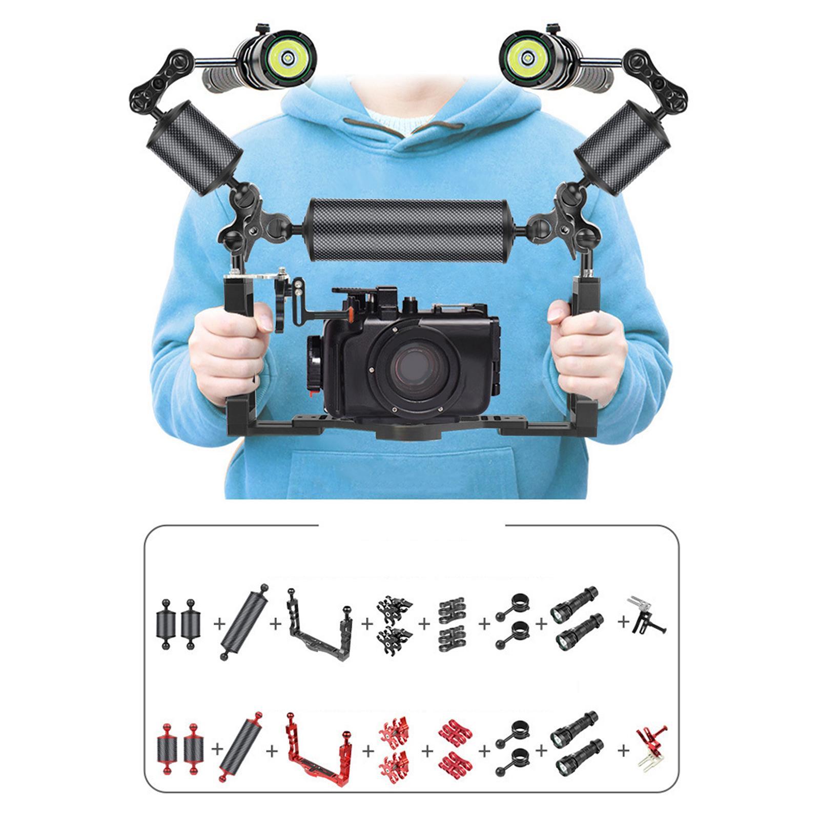 Diving Fill Arm Ball Head Bracket Arm Underwater Connector Ball Head Extension Buoyancy Arm Action Camera Photography Bracket Equipment