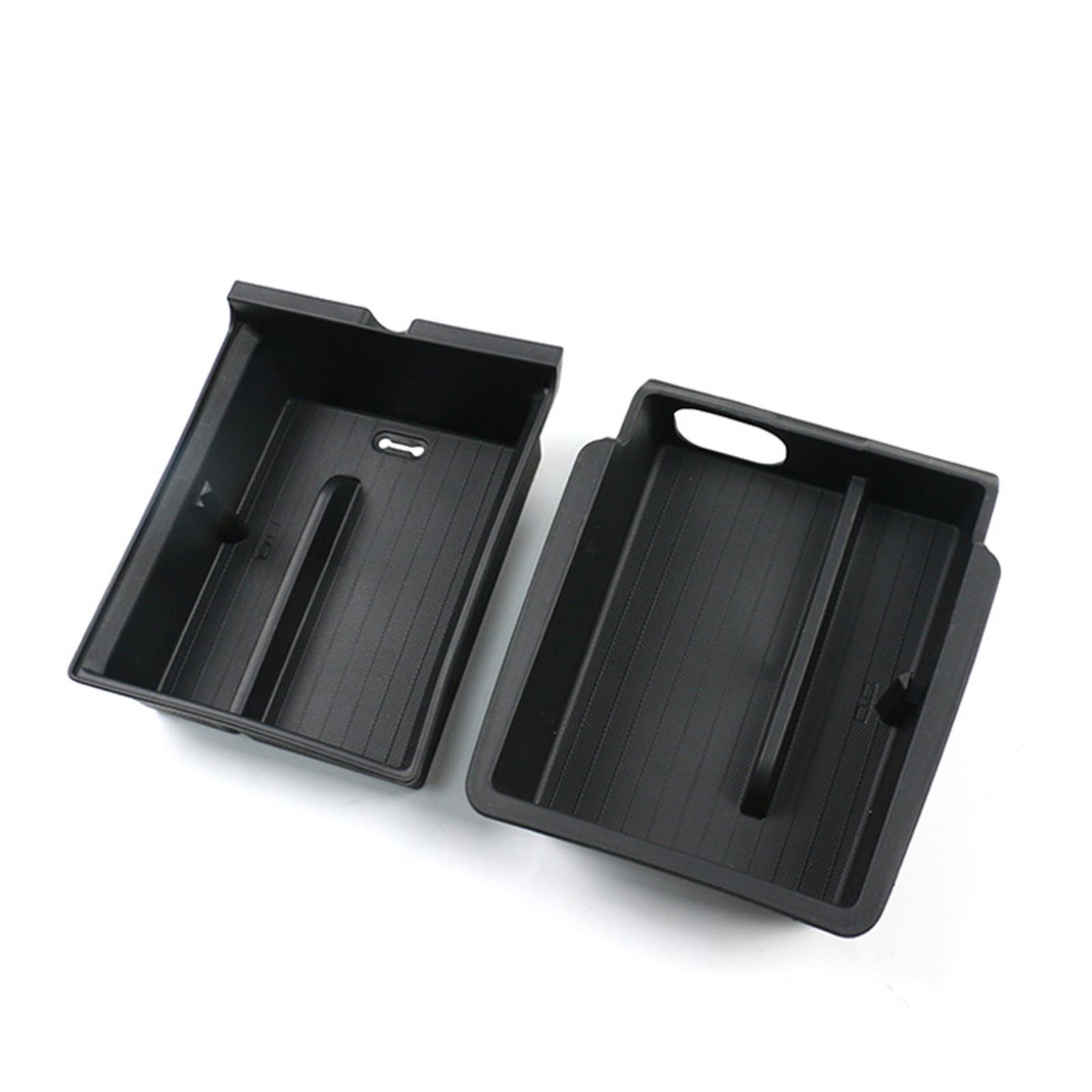 Black Storage Compartments Armrest Storage Box Replace Parts Cup Holder Durable Cards Change Lipstick Drawer Storage Box for  Y