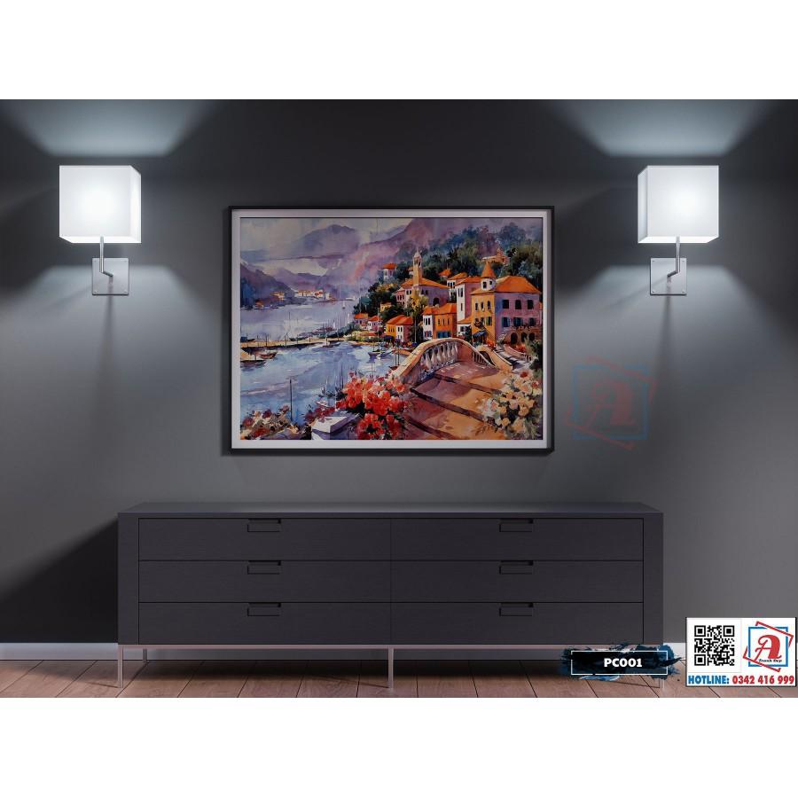 Tranh Canvas phong cảnh Châu Âu cổ điển - PC001