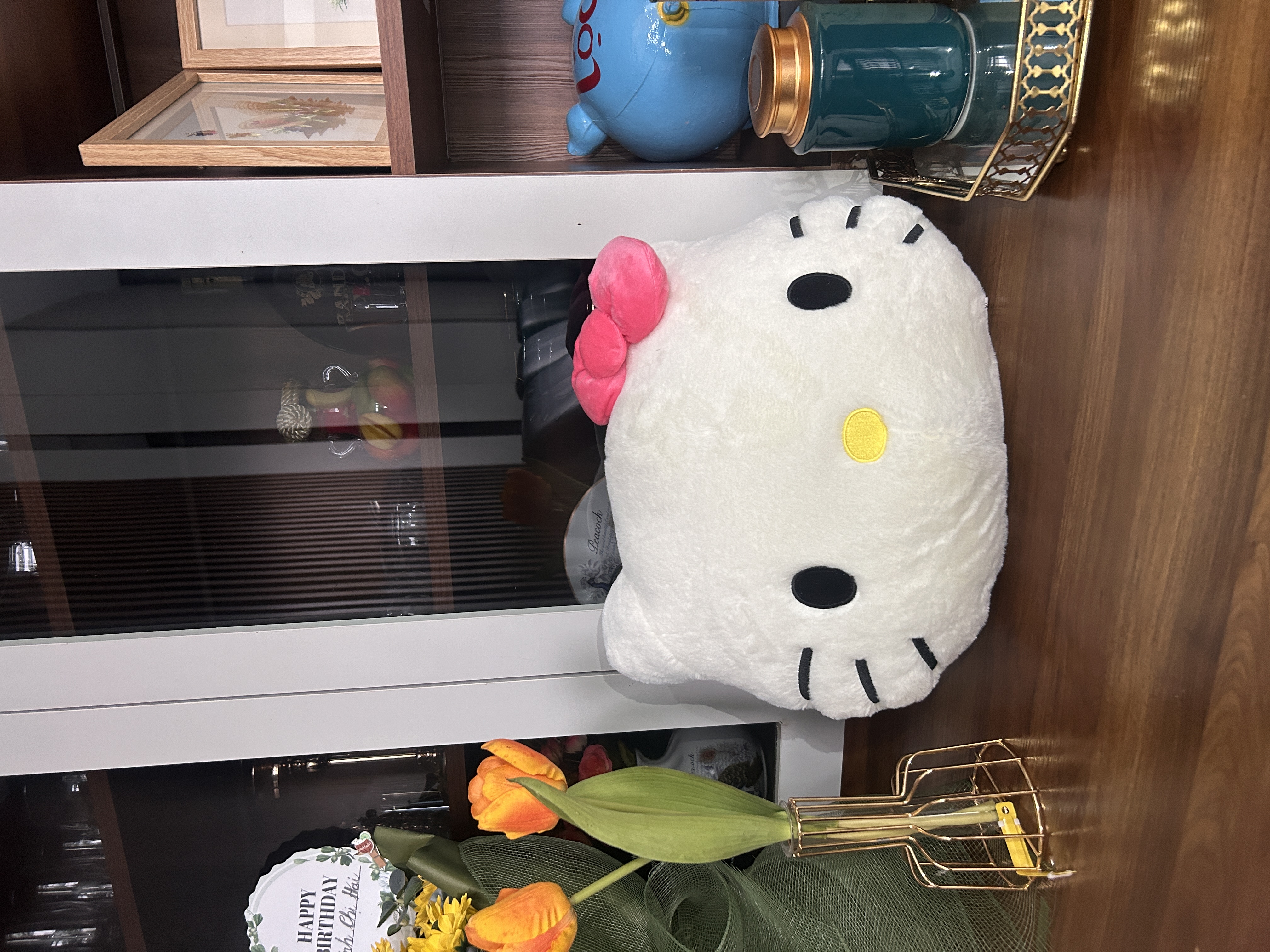 Gối Mặt dành cho Hello Kitty Cao Cấp, Gối Ôm Sofa Nhỏ Gọn, Quà Tặng Đáng Yêu - Sản phẩm chính hãng, Phân phối bởi Teenbox