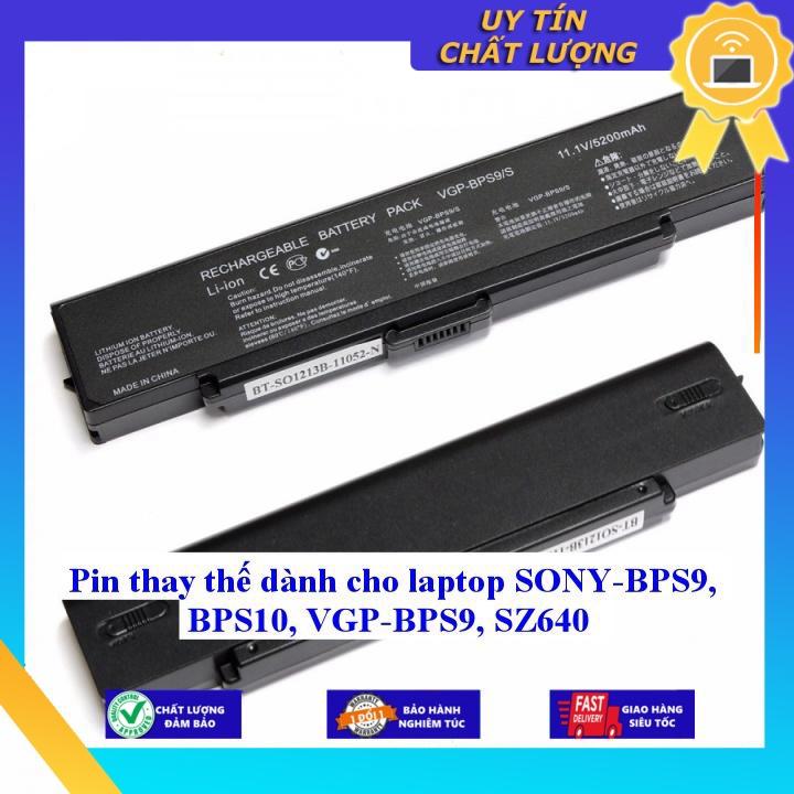 Pin dùng cho laptop SONY-BPS9 BPS10 VGP-BPS9 SZ640 - Hàng Nhập Khẩu  MIBAT965