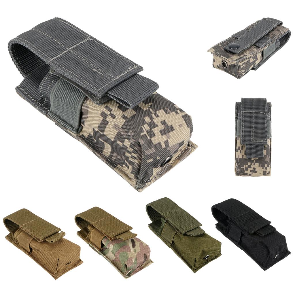 Tactical Military Flashlight Torch Belt Holster Holder Pouch