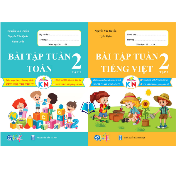 Sách - Bộ Sách Bài Tập Và Đề Kiểm Tra Toán + Tiếng Việt Lớp 2 Học Kì 1 - Kết Nối