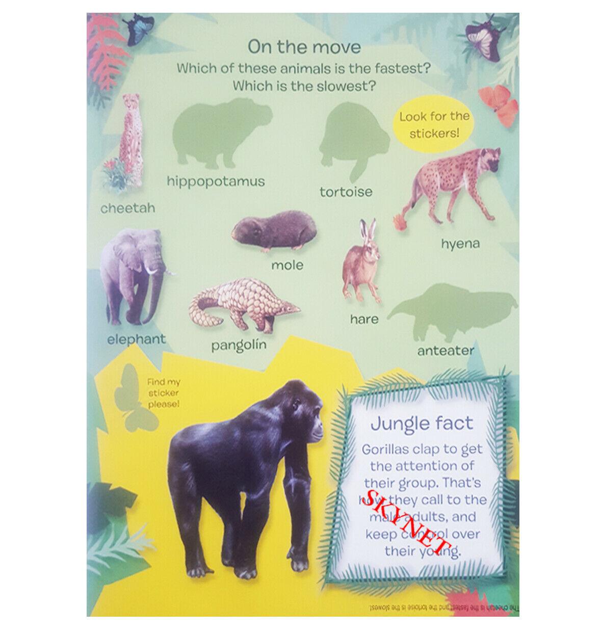 ANIMAL WORLD STICKER ACTIVITY - In The Jungle