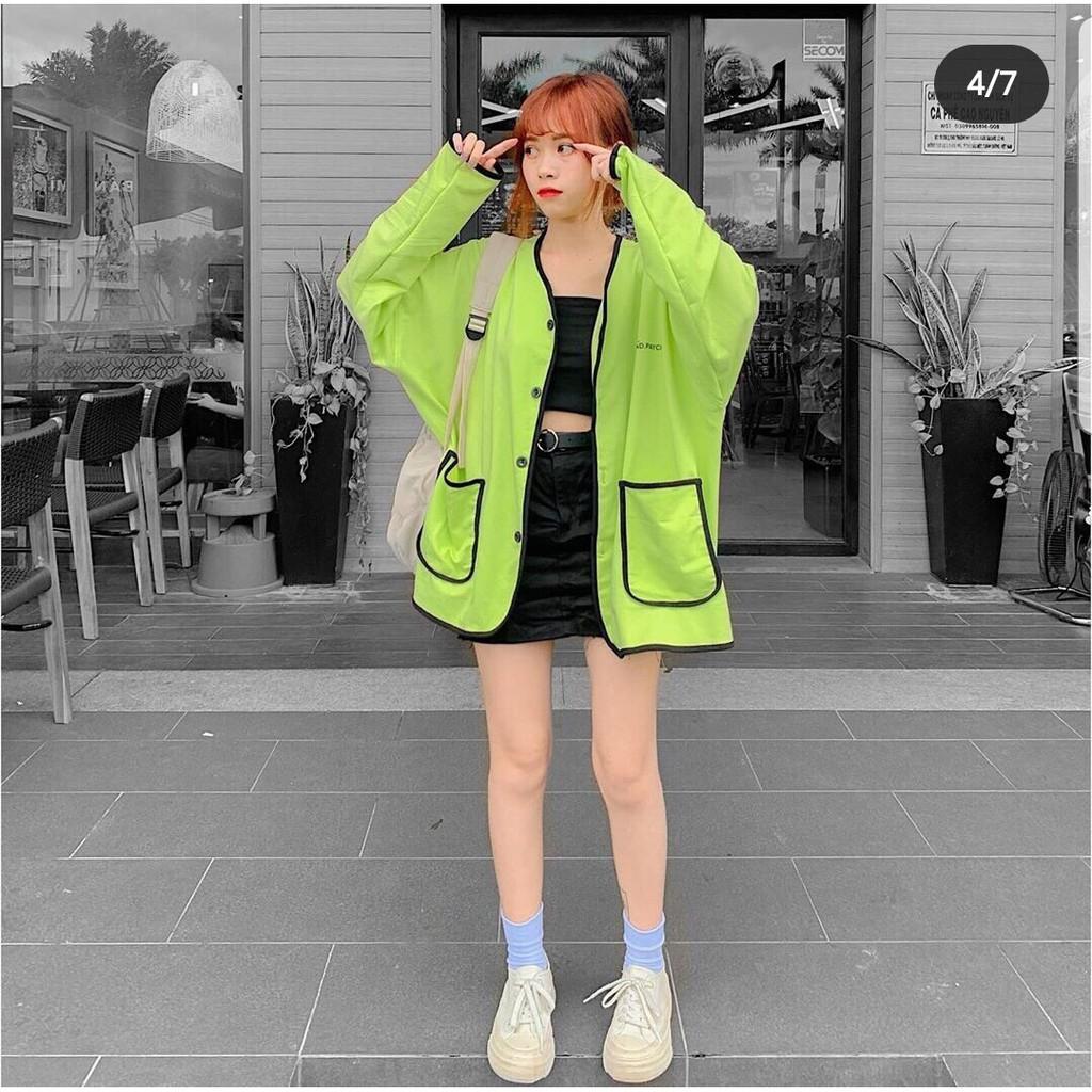 Áo khoác cardigan in endpay ulzzang chất nỉ end payce trắng đen UNISEX