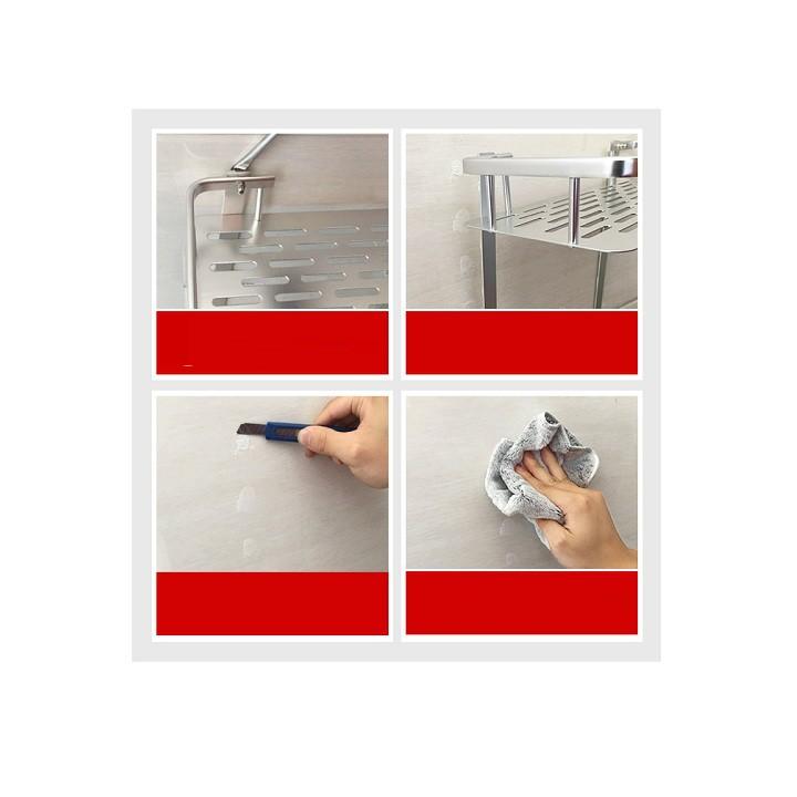 Giá treo đồ nhà tắm hình chữ nhật - Kệ để nhà tắm