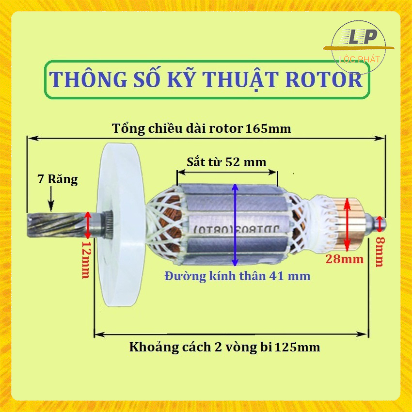 Rotor máy đục cho MAKITA 0810 HM0810