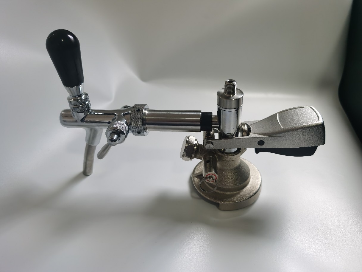 Vòi Rót Kèm Bơm Tăng Áp Gắn Keg Mini Type A - Inox 304 cao cấp