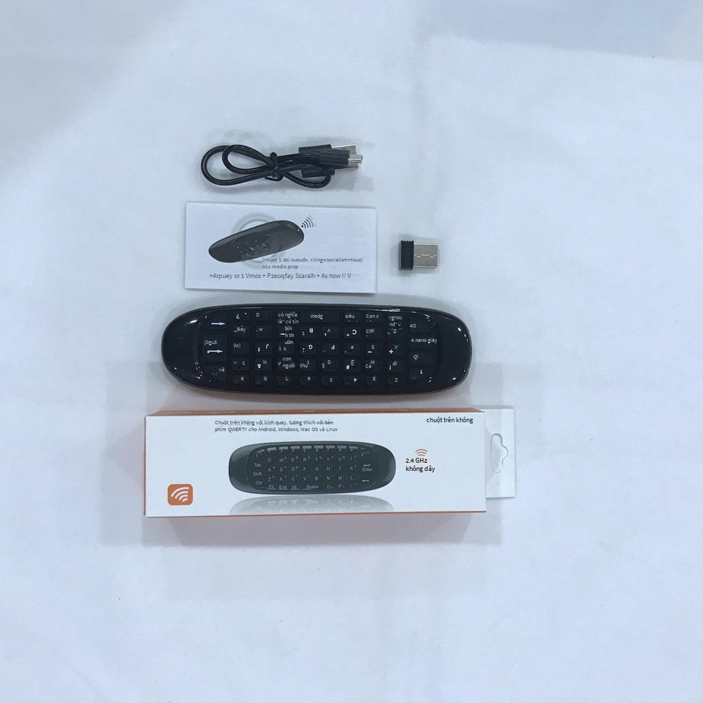Ưu đãi tốt nhất C120 Chuột không khí USB Bàn phím và chuột Air Mouse tích hợp bàn phím mini tích hợp pin lithium