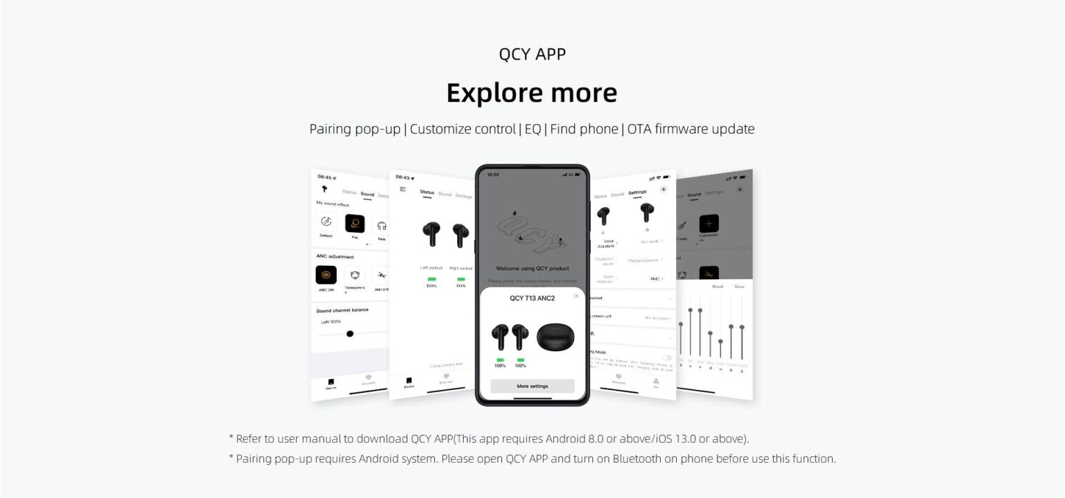 Tai nghe Bluetooth True Wireless QCY T13 ANC2 - Hàng Chính Hãng