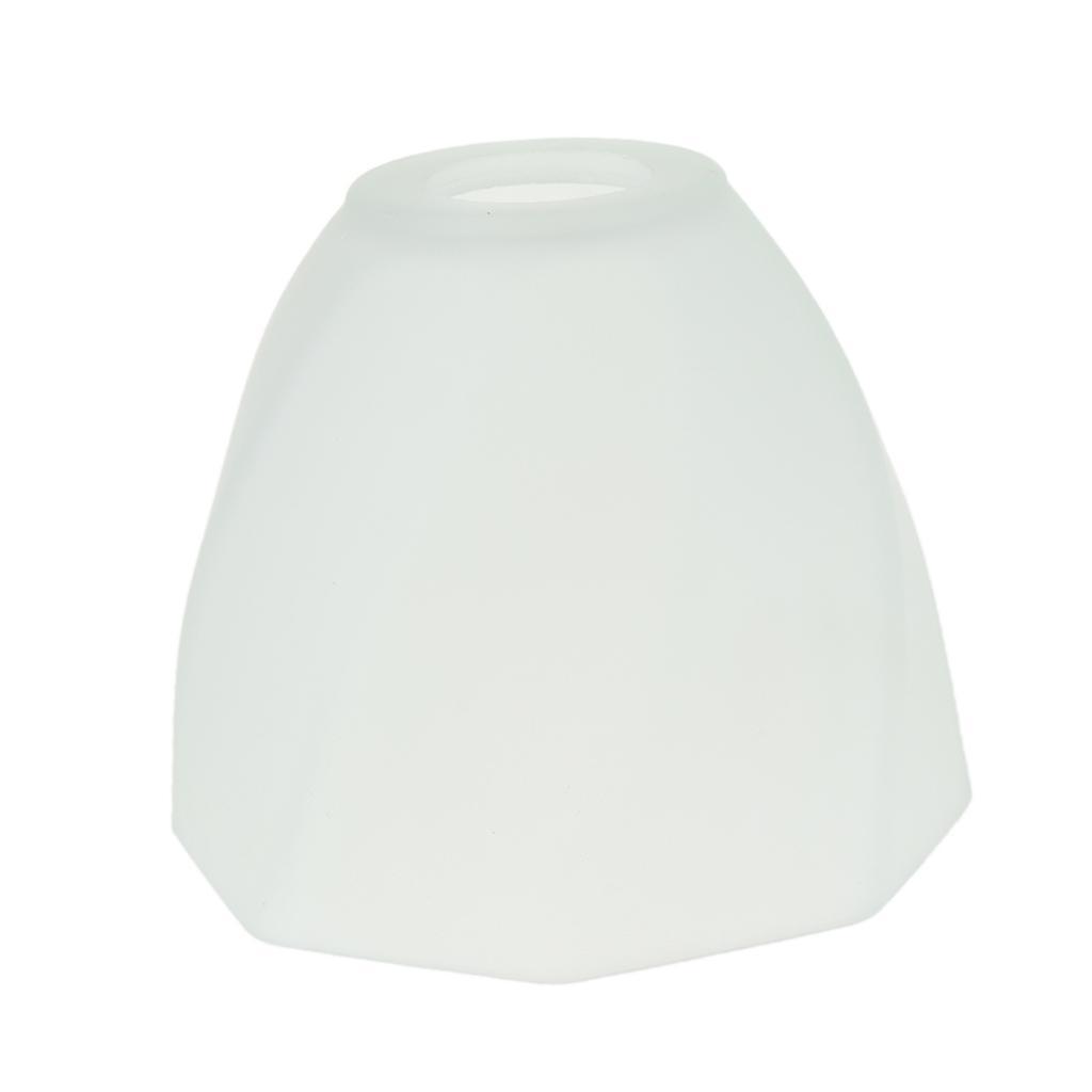 Ceiling Fan Light Ruffle Shade Frosted Vintage Lampshade 1