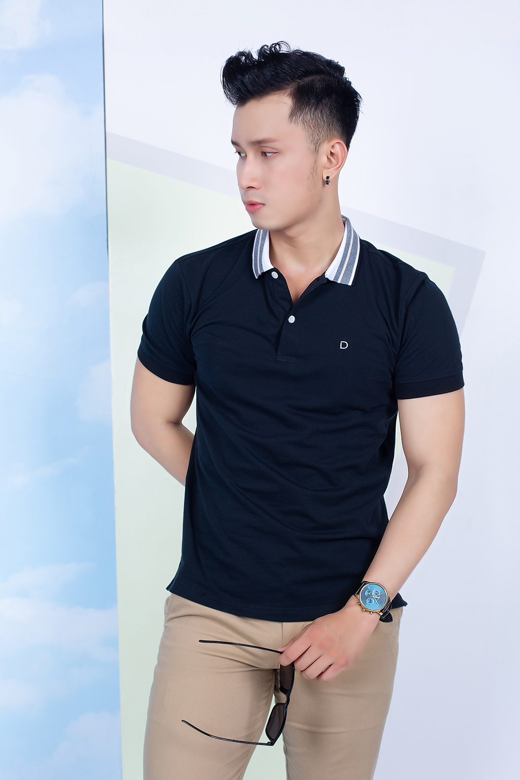 Áo Polo Nam Slim Fit Cổ Dệt Dmax PL0S129