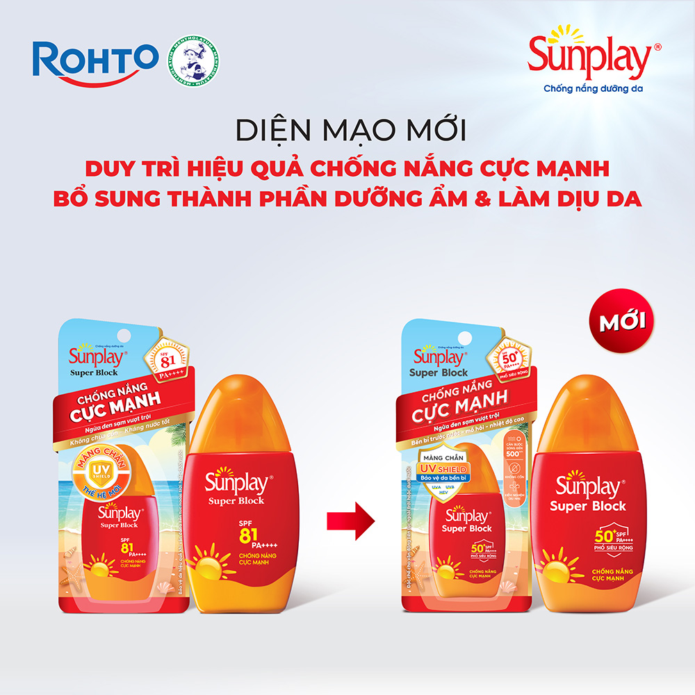 Kem chống nắng Sunplay cực mạnh dạng sữa Sunplay Super Block SPF 81, PA++++ 30g