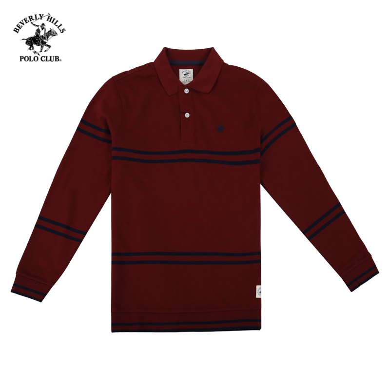 Áo polo Dài tay Nam  Beverly Hills Polo Club Regularfit Đỏ WR- PMRLS20TL129