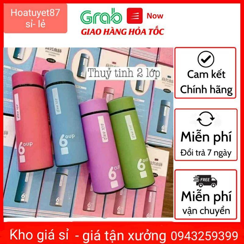 Bình giữ nhiệt 450ml ruột Thủy Tinh