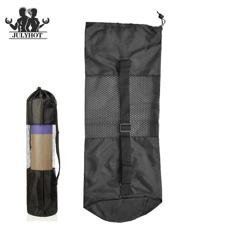 Túi yoga di động Nylon với trung tâm lưới Pilates Túi thể thao có thể giặt được có thể điều chỉnh dây đeo nhẹ Túi tập thể dục Dễ dàng mang theo: 25x70cm