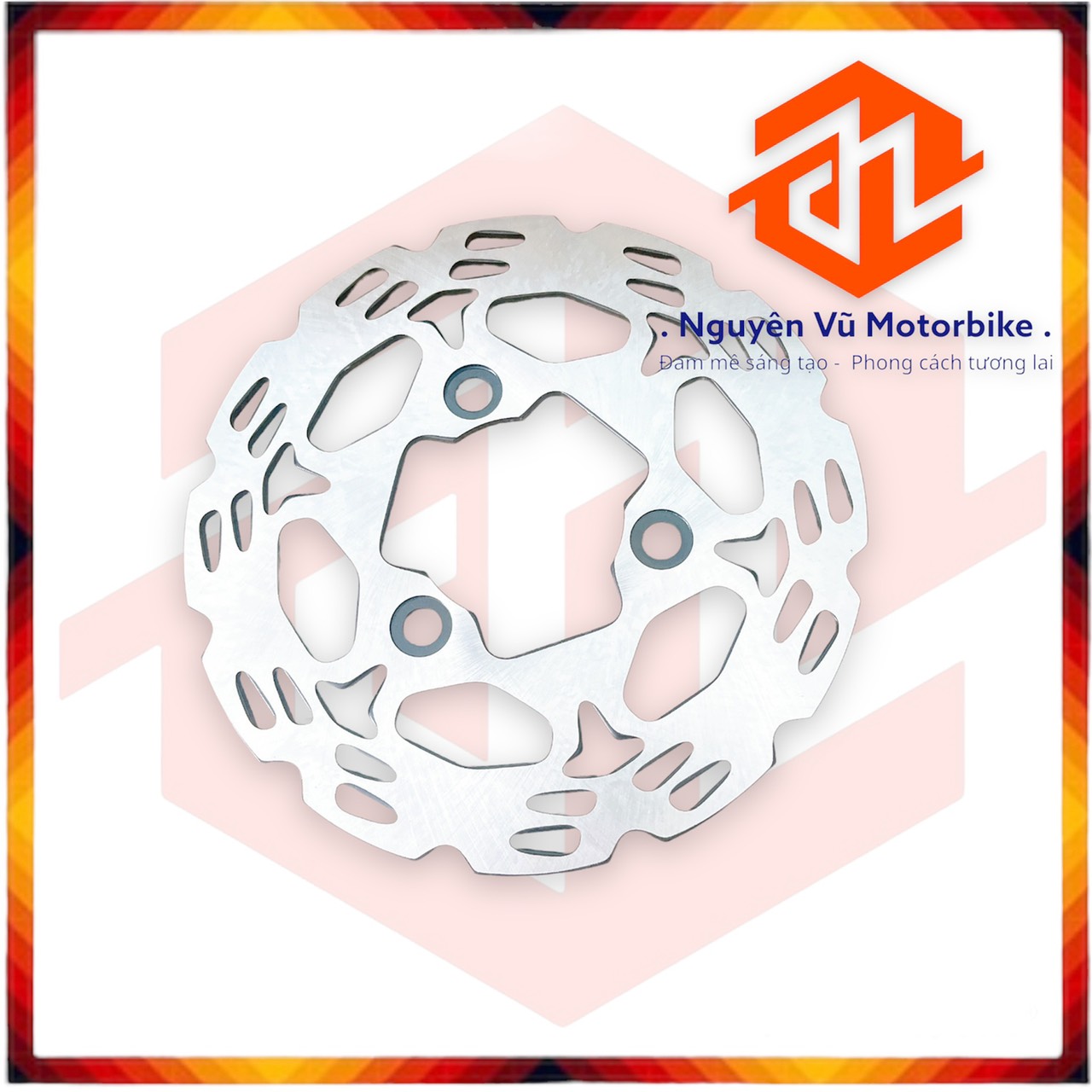 Cặp Đĩa ZOX đĩa trước 4 lỗ 290 + Đĩa Sau 3 lỗ 190 xe raider/Satria
