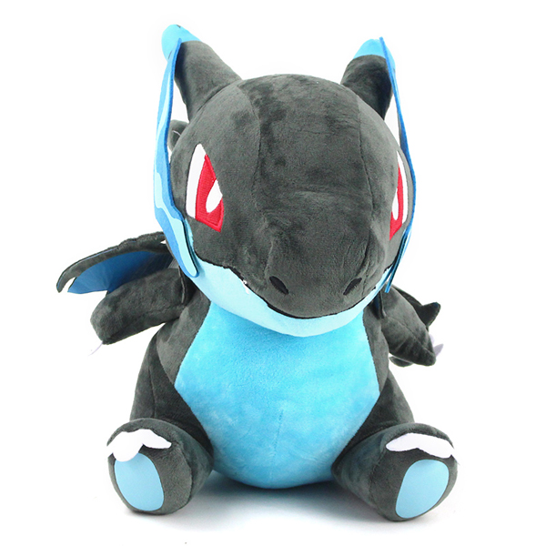 Gấu bông pokemon rồng lửa mega charizard x ngồi (18cm) hàng chính hãng pokemon cao cấp tặng kèm 1 móc khoá da pu đính đá như hình