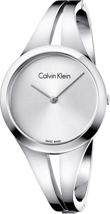 Đồng Hồ Nữ Calvin Klein-K7W2M116-Tròn Nữ Trắng 2K Không Số Còng Inox