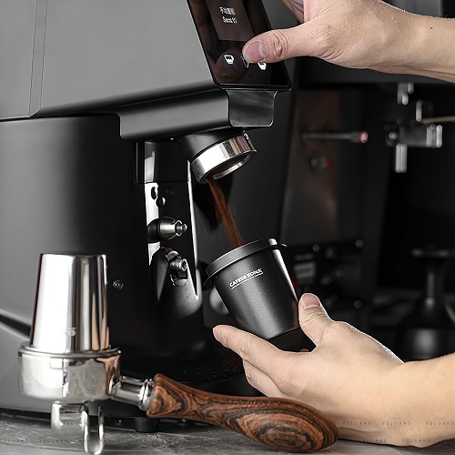 Ly dosing cup inox hứng đựng cà phê cho máy xay EK43 và espresso Cafede Kona