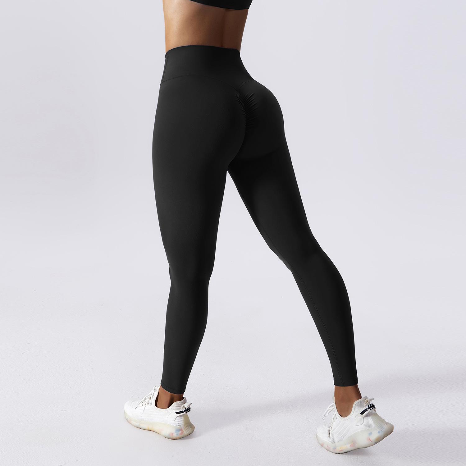 Mới Tập Thể Dục Thể Thao Nữ Quần Legging Liền Mạch Cao Cấp Co Giãn Chắc Chắn Quần Legging Tập Yoga Tập Gym Chặt Nhanh Khô Đẩy Lên Quần Ôm Nữ Color: Snow Blue Size: S