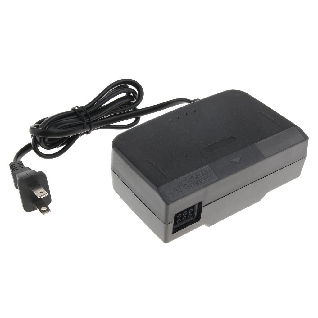 For Nintendo N64 AC Adapter Power Supply Unit Brick Replacement Part Black