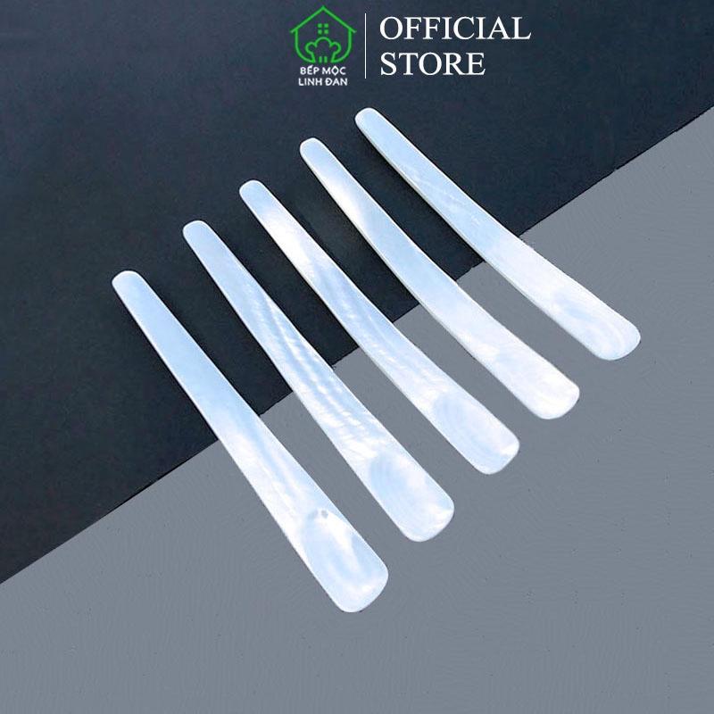 Muỗng xúc gia vị/trứng cá làm từ xà cừ cao cấp_Hàng xuất Nhật