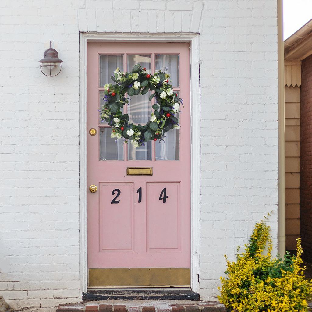 Eucalyptus Wreath Green Leaves Indoor Front Door Garland Festival Decoration