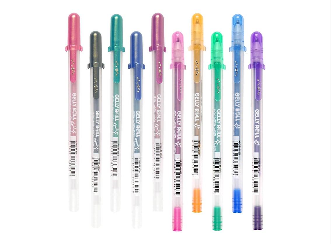 SAKURA - BÚT GEL, NHŨ VÀNG/BẠC VIỀN MÀU NHŨ BẠC VIỀN MÀU HỒNG XPGB-M#620