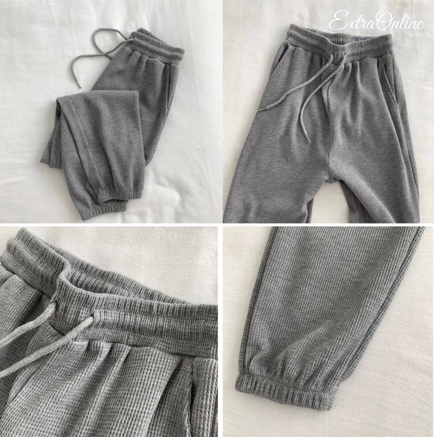 Quần thể thao nữ, quần jogger chất nỉ tổ ong mịn không bai xù, co dãn thoải mái thoáng mát