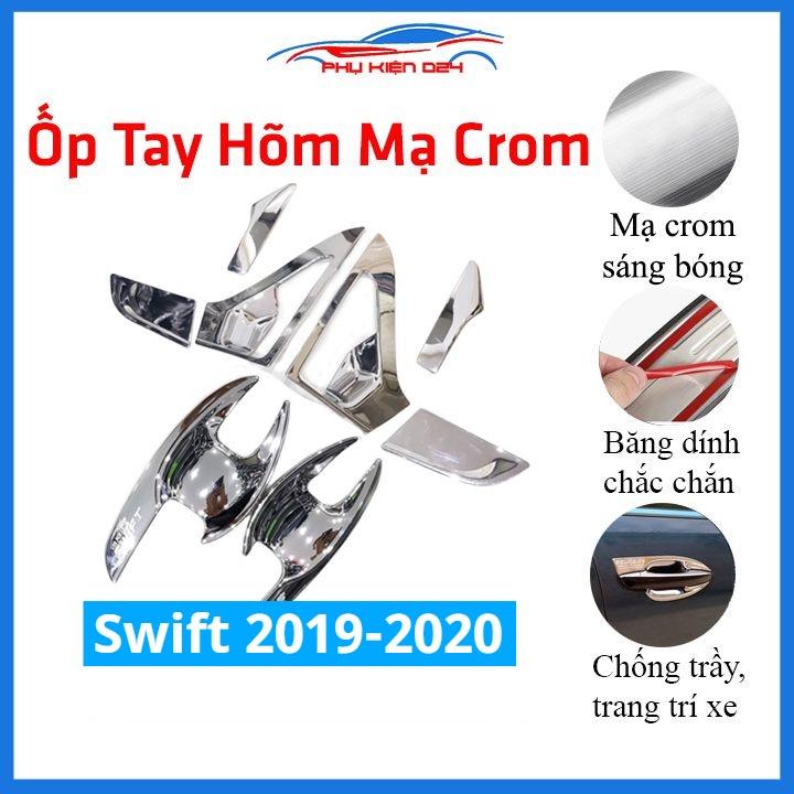 Ốp hõm mạ crom trước sau xe Swift 2019-2020 sáng bóng chống trầy bảo vệ cửa xe ô tô