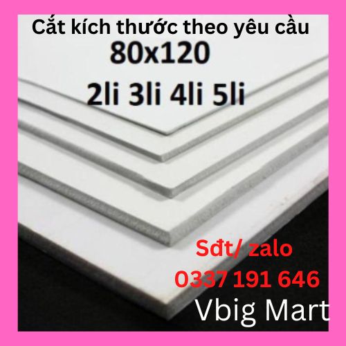 Bìa mô hình - 80x120 2mm 3mm 4mm 5mm