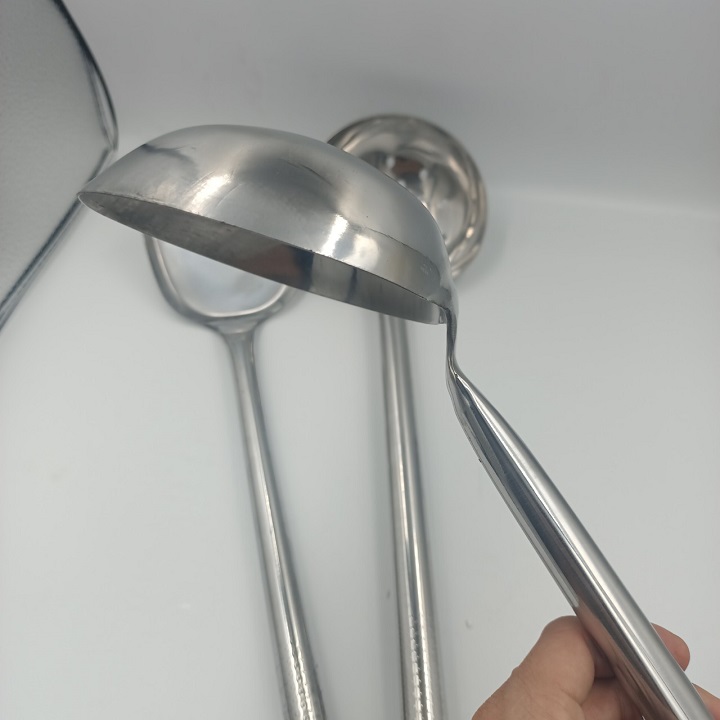 Bộ 3 muôi múc,muôi thủng ,xẻng chiên xào công nghiệp inox cao cấp