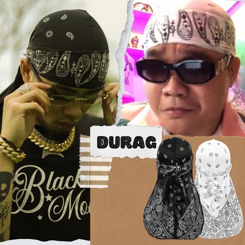 Khăn Quấn Đầu Bandana Hiphop PLAYAZ - Silky Bandana Durag Hat - Hàng Nhập Khẩu Chính Hãng