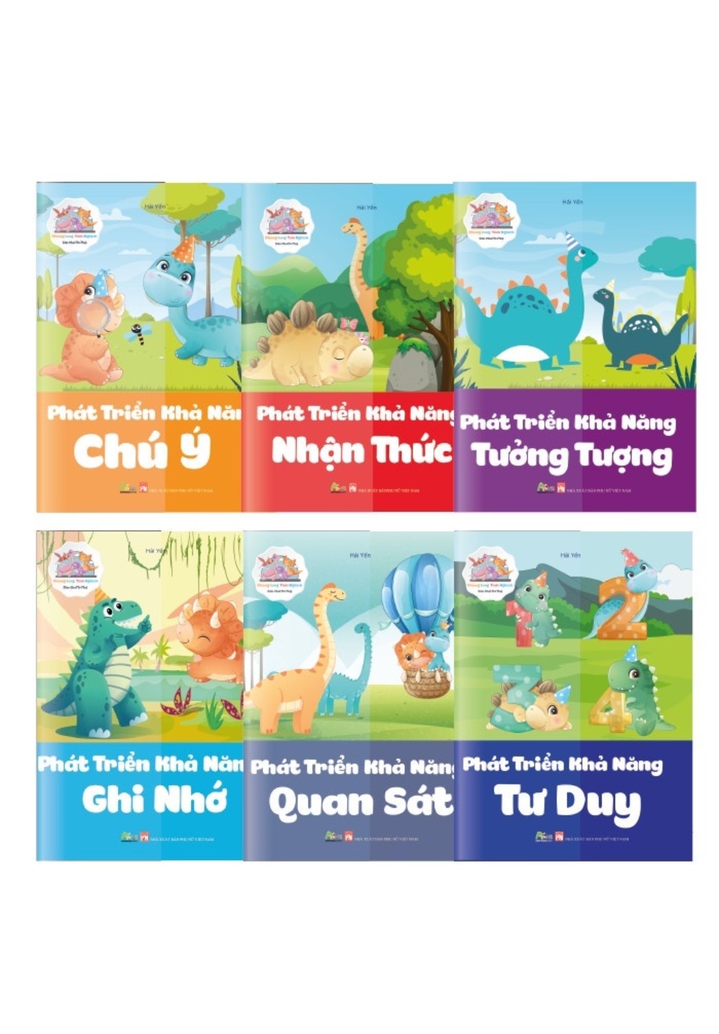 Combo Khủng Long tinh nghịch - Bộ 6 cuốn phát triển khả năng bản thân cho bé từ 3-6 tuổi