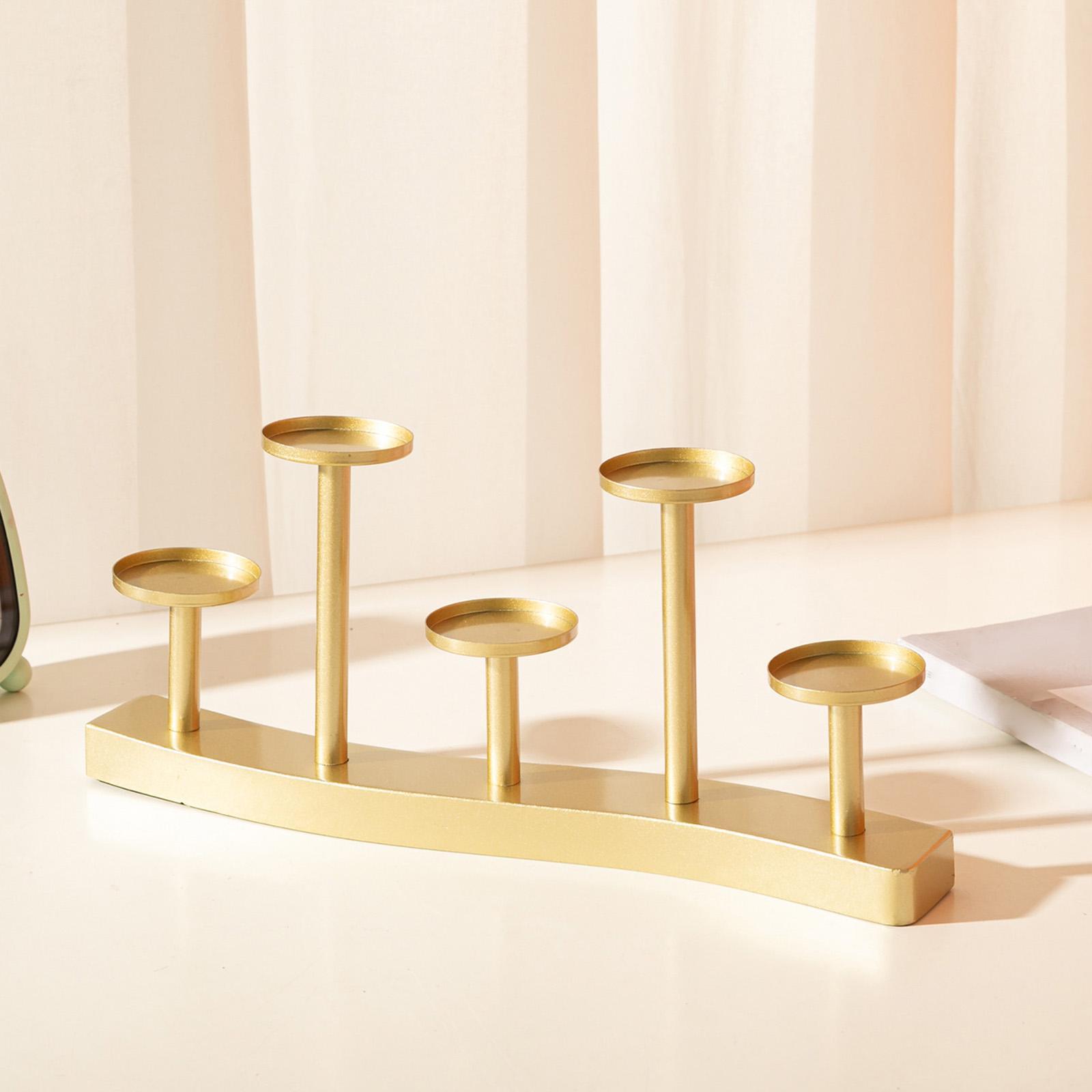 Candle Holder Ornament Candelabra Candlestick Centerpiece Gift Tea Light Holder for Banquet Wedding Table Pillar Stand Dining Table