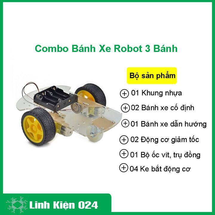 Combo Khung Xe Robot 3 Bánh V1