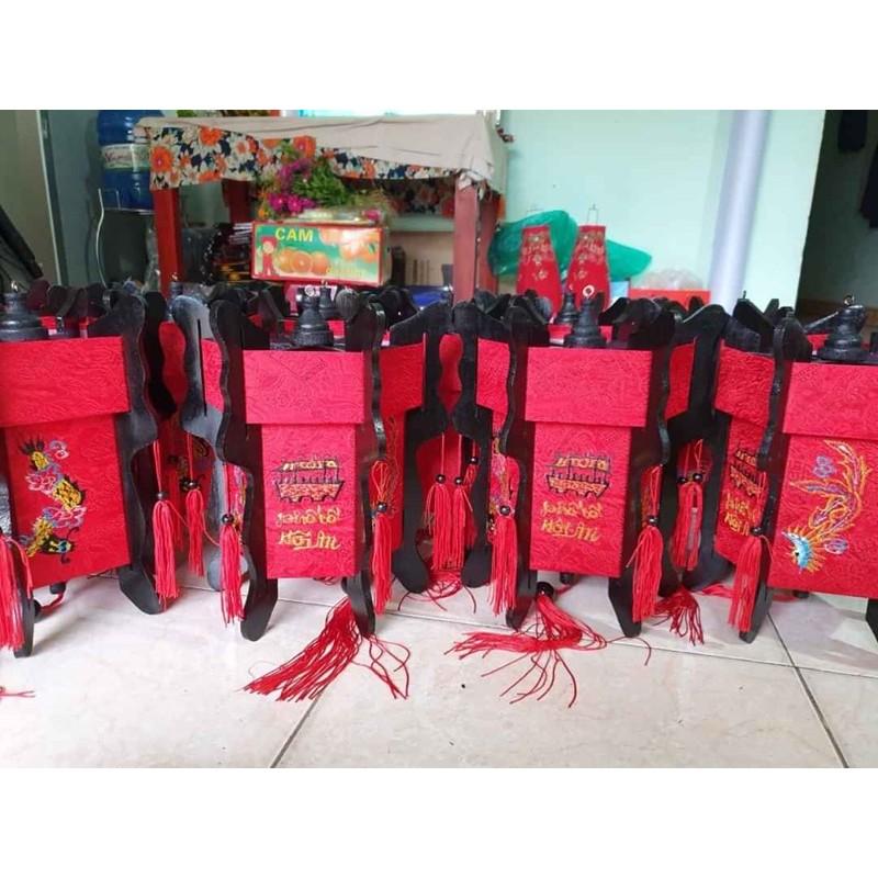 Đèn lồng trụ gỗ lục giác hội an